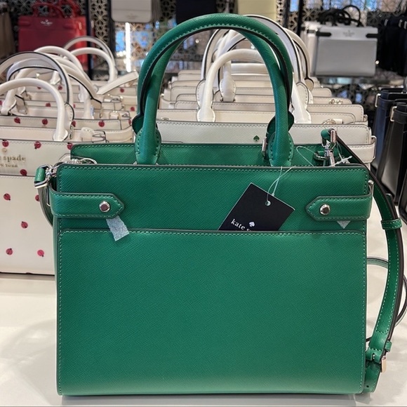 Kate Spade Staci Medium Satchel Green Bean - Picture 8 of 16